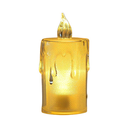 Simple Candles for Home Decoration, Crystal Candle Lights, Diwali