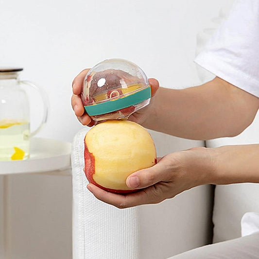 Multifunctional Round Peeler with Removable Storage – Washable Vegetable & Fruit Peeler for Kitchen (1 Pc / Mix Color)