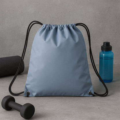 Water-Resistant Nylon Drawstring Backpack Bag (1 Pc / Mix Color & Design)
