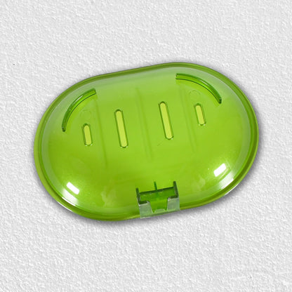 Plastic Soap Dish Holder for Bathroom Shower Wall Mounted Self Adhesive Soap Holder Saver Tray-Plastic Sponge Holder for Kitchen Storage Rack Soap Box, Bathroom ,Sabudani