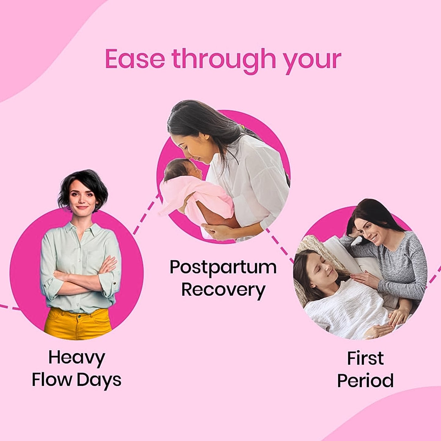 Beautiful Basics Blue Lady Extra Long Pads With Wides Wings Sanitary Pads – 320 mm, 40-Pack