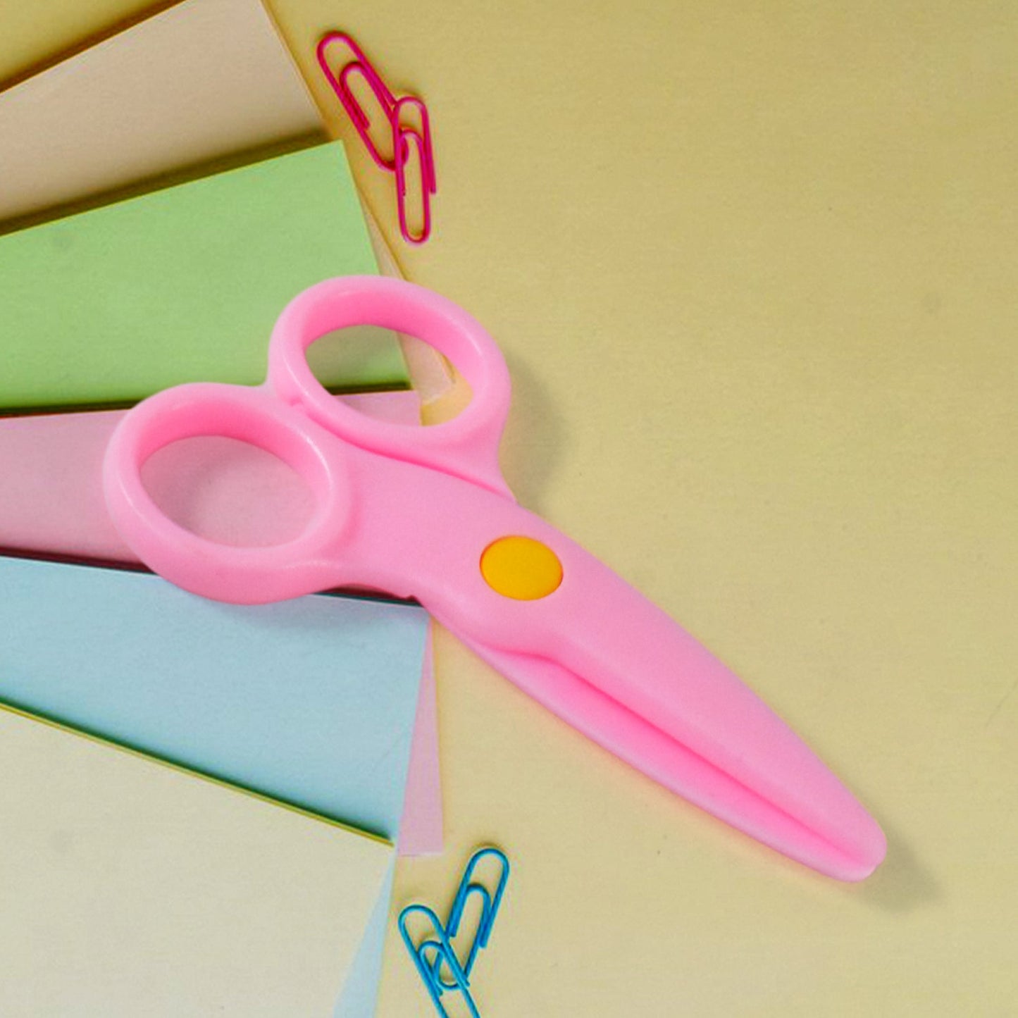 Plastic Child-safe Scissor Set Toddlers Training Scissors Pre-school Training Scissors And Children Art Supplies