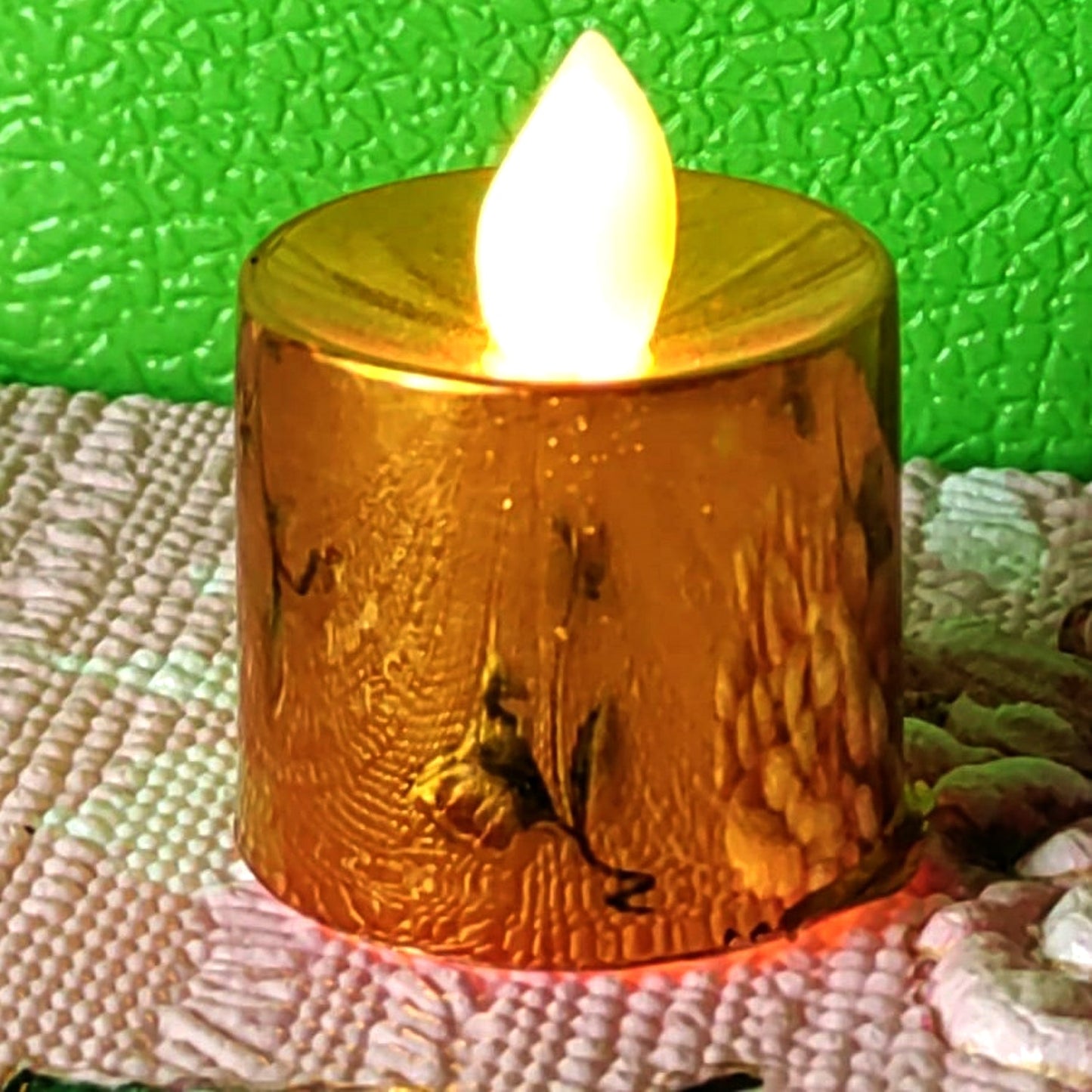 Electrical Candles Diya LED Tea Light, Plastic Candle Light Candle Candle, Diwali (24 Pc Set)