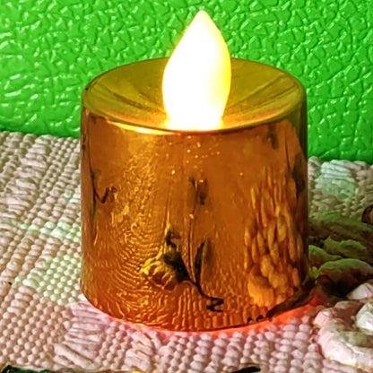 Electrical Candles Diya LED Tea Light, Plastic Candle Light Candle Candle, Diwali (24 Pc Set)