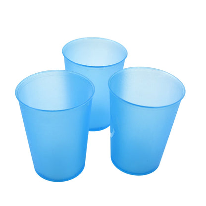 Reusable Plastic Drinking Tumblers - 4-Piece Transparent Water Cup Set for Kitchen & Dining