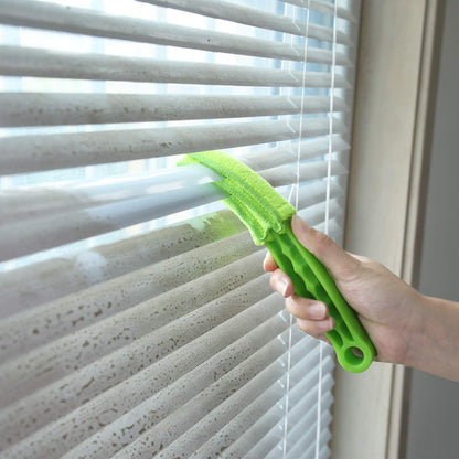Window Blind Cleaner Brush with Microfiber Sleeves – Dusting Tool for Shutters & AC (1 Pc)
