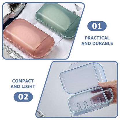 Travel Soap Container, Soap Travel Case with Lid ,Sabudani (1 Pc)