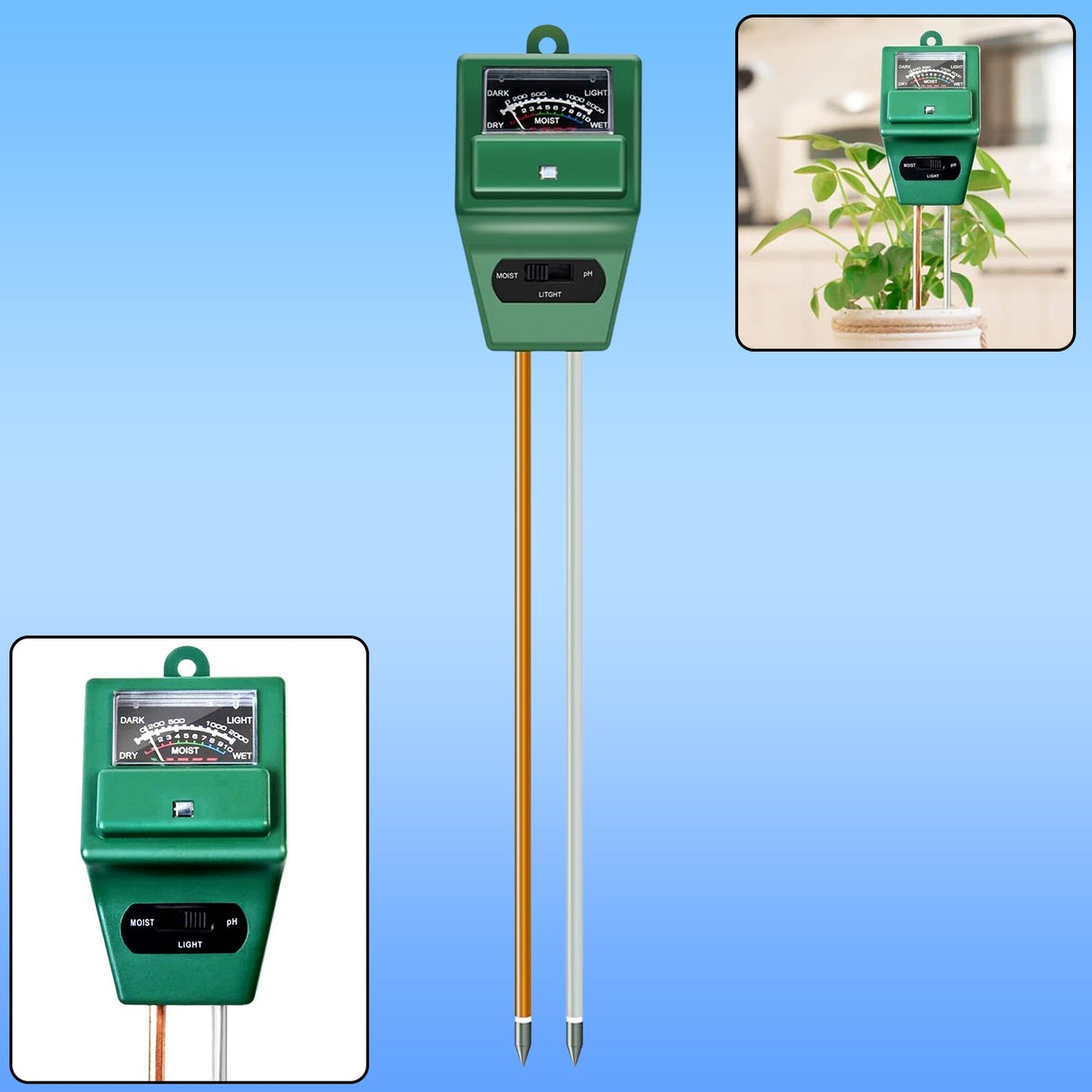 3 Way Soil Meter (pH Testing Meter)