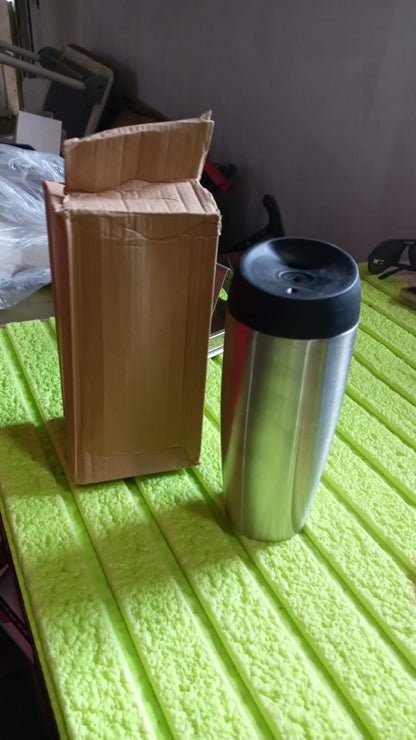 Stainless Steel Vacuum Insulated Coffee Cups Double Walled Travel Mug, Car Coffee Mug with Leak Proof Lid Reusable Thermal Cup for Hot Cold Drinks Coffee, Tea, Tumbler (850ML Approx)