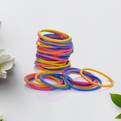 2-Inch Unbreakable Nylon Rubber Bands – Reusable Multicolor for Office, Home & School (50GM), Hair accessories
