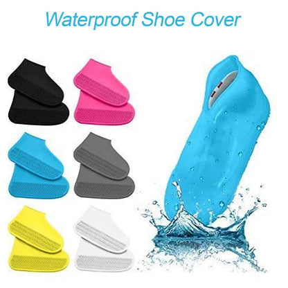CRAFTOSEA ENTERPRISES Rain Shoe Covers – Anti-Skid, Reusable & Foldable Overshoes | Waterproof Boot Protectors (Mix Color)