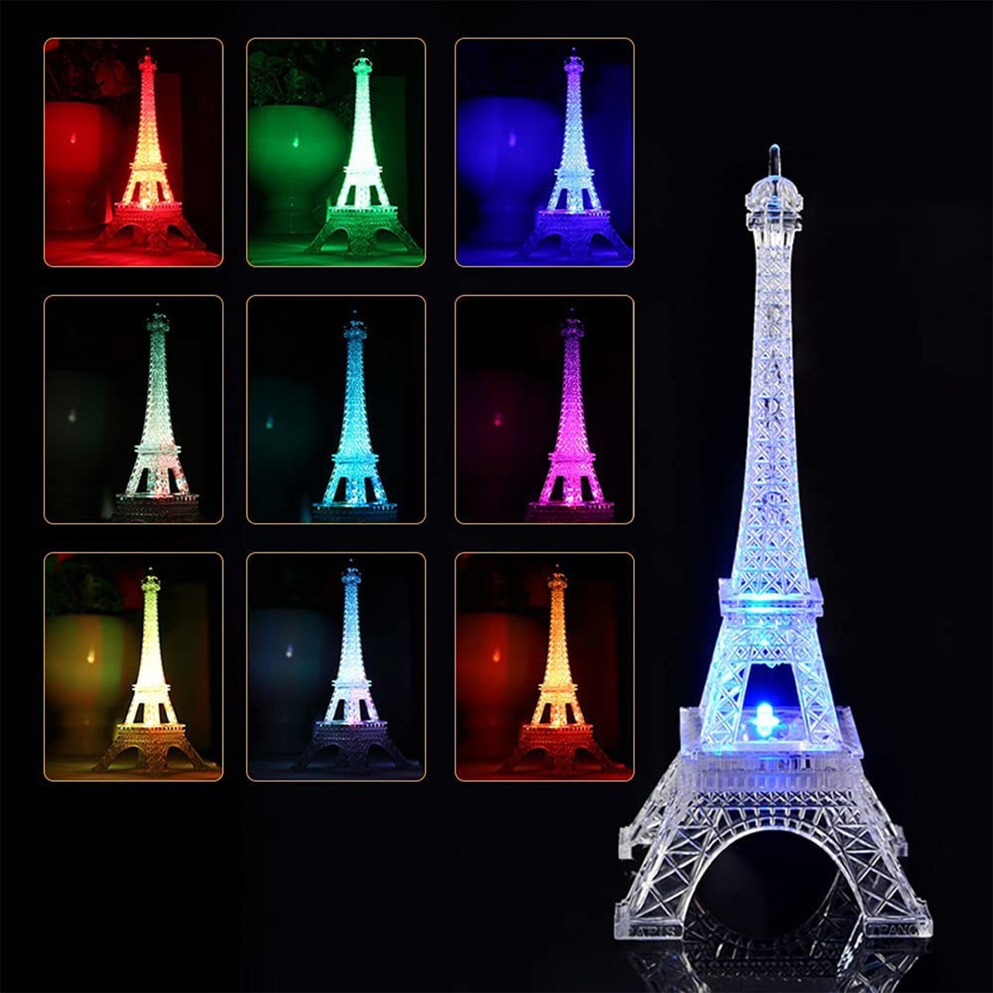 Eiffel Tower LED Decorative Showpiece (1 Pc)