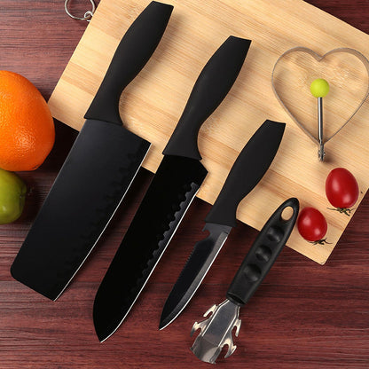 5-piece Forged Kitchen Chef Cutlery Stainless Steel Knife Set Chopping Knife Chef Knife Utility Knife Butcher Knife (5pc)