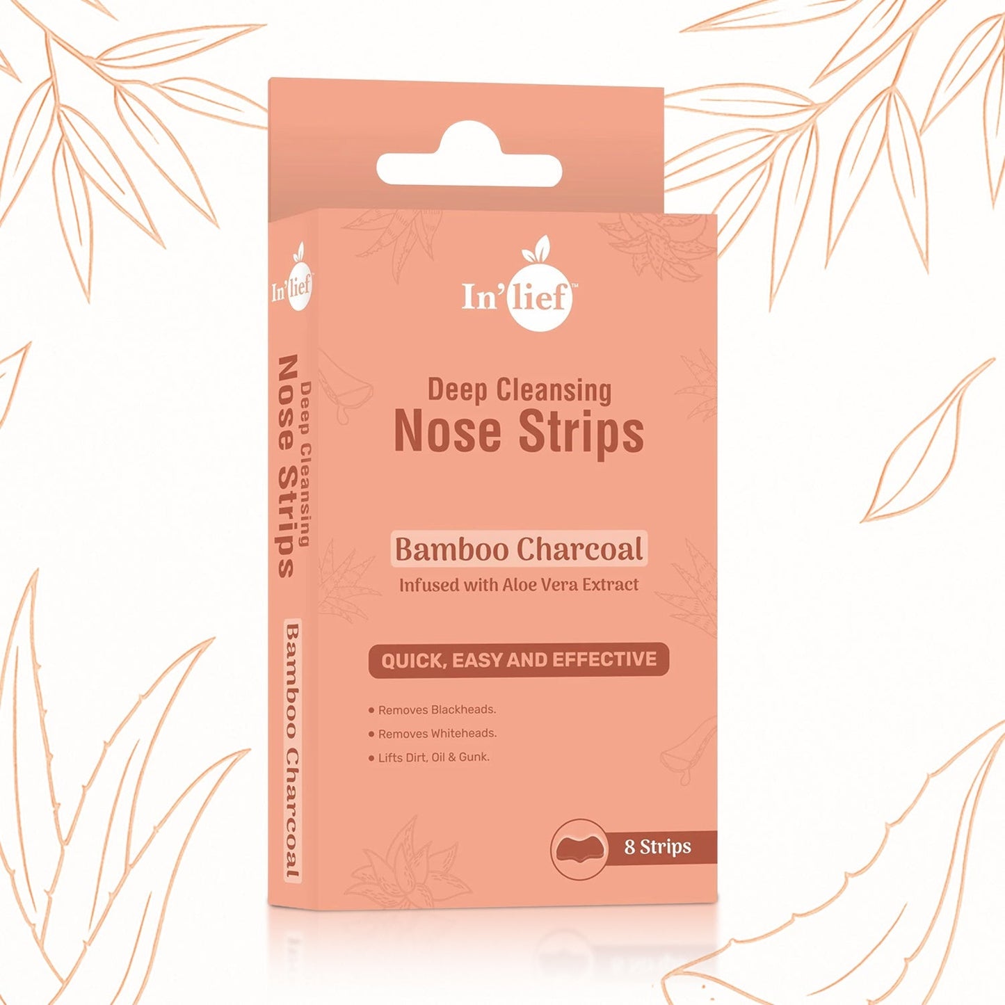 In’lief Bamboo Charcoal Deep Cleansing Nose Strips