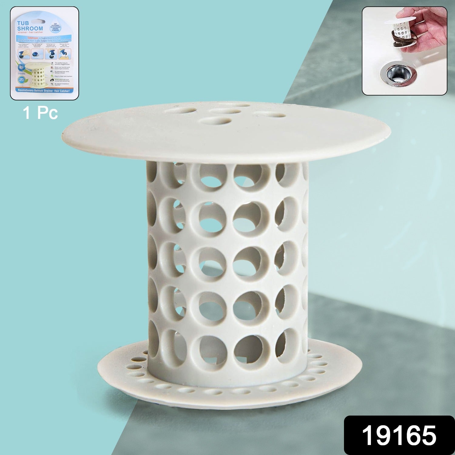 Tub Drain Strainer with Hair Stopper