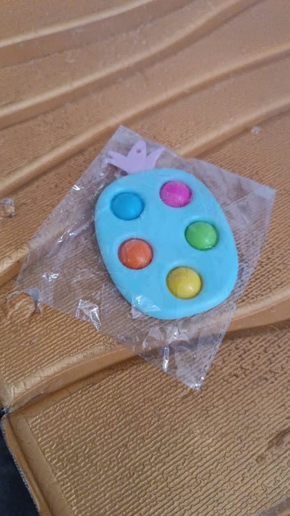 Silicone Push Pop Keychain Toy for Kids (1 Pc)