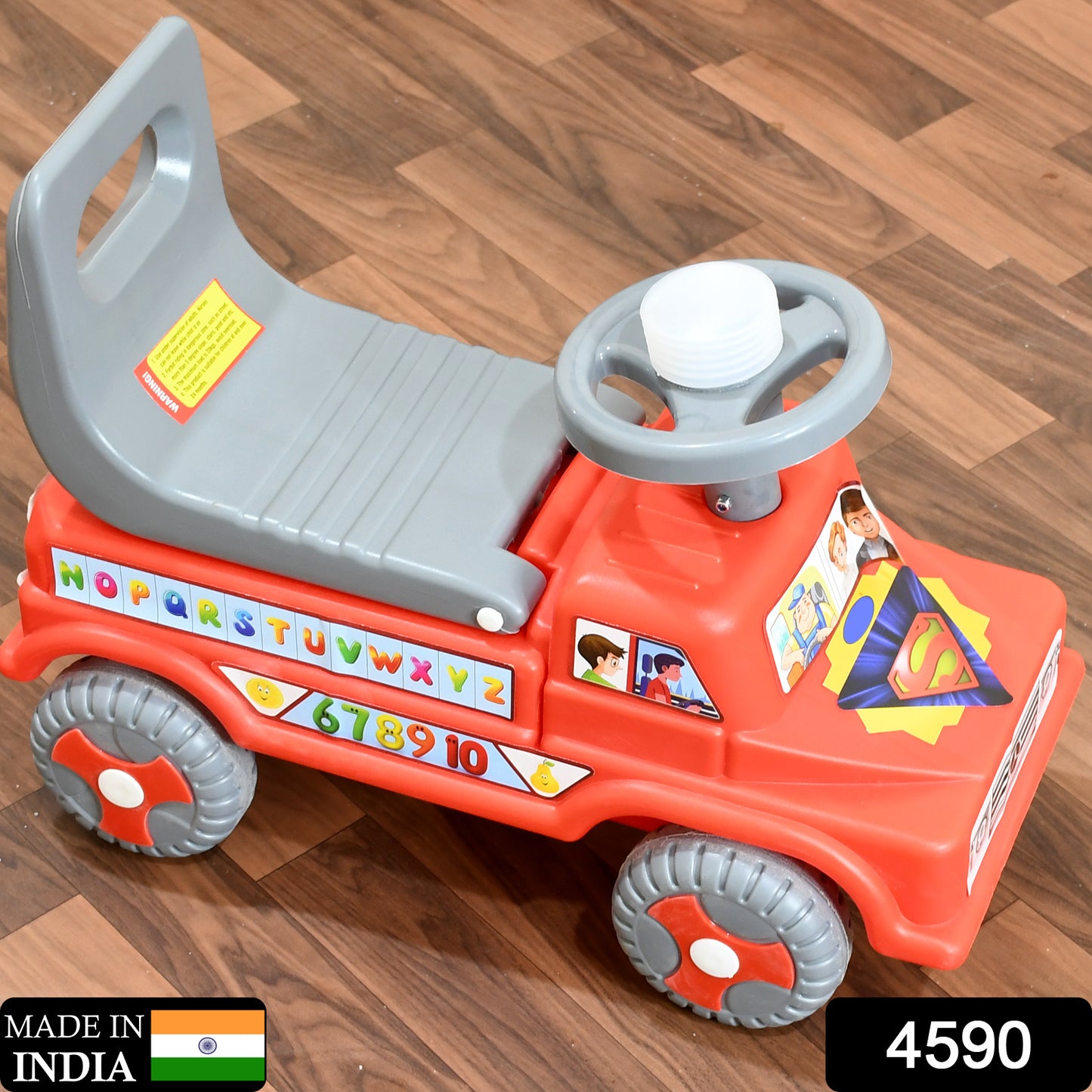 Kids Baby City Ride On Push Car Ride With Backrest Musical Horn For Children Kids Toy Ride-on Kids Toys Toddler Baby Toy Baby Car Suitable For Kids Boysgirls