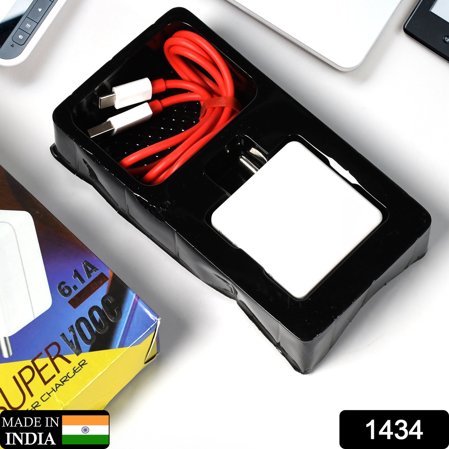 Super Fast Charger With Cable For All Iphone Android Smart Phones Tablets.
